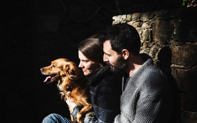 Fotógrafo de mascotas «10 años juntos, Buster, Teresa & Alex»