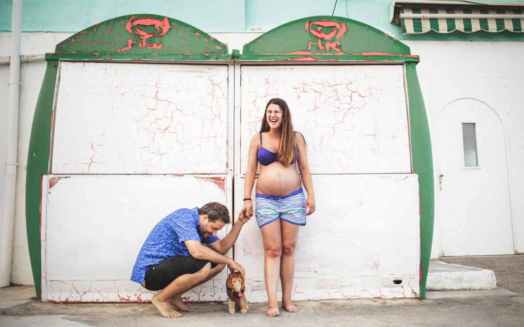 Reportaje Embarazo. M&M y el pequeño rey león.